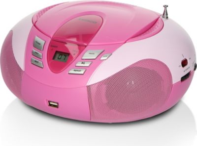 Radio FM LENCO SCD-37 USB Pink