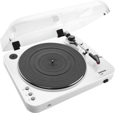 Platine vinyle LENCO L85 Blanche Platine vinyle LENCO L85 Blanche