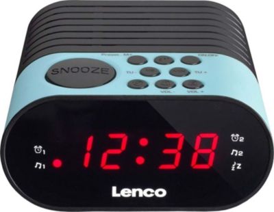 Radio réveil LENCO FM PLL Double Alarme avec Écran LED