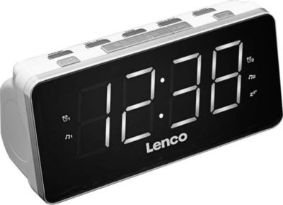 Radio réveil LENCO avec Projection Heure et Fonction Snooze