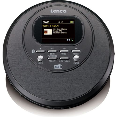 Lecteur cd portable avec affichage numérique-noir