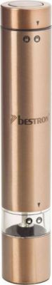 Moulin à poivre BESTRON Acier inoxydable  Brun