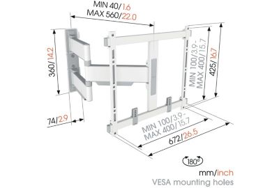 Support mural VOGEL'S ELITE TVM 5445 32-