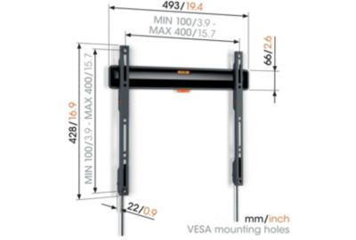 Support mural VOGEL'S COMFORT TVM 3408 3