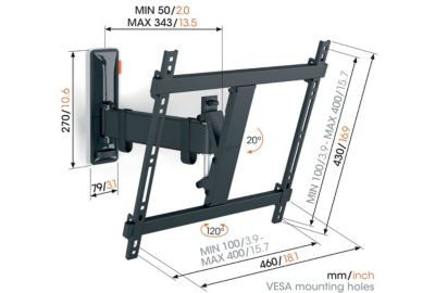 Support mural TV VOGEL'S COMFORT TVM 3428 32-65''