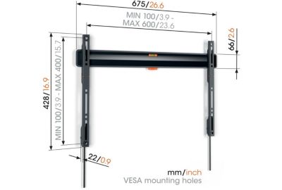 Support mural TV VOGEL'S COMFORT TVM 3608 40-100''