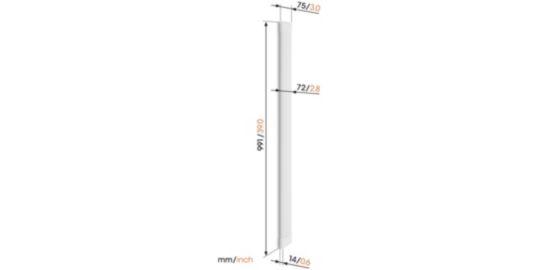 Cache câble TV VOGEL'S TVA 7000 cache cable blanc