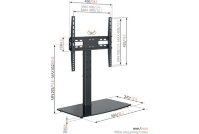 Pied TV VOGEL'S pour meuble MS3085-C1