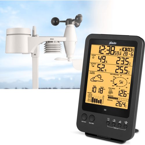 30% sur La Crosse Technology - LW3101 Station Météo Wifi avec Prévisions 3  Jours - Gris - Station météo thermomètre pluviomètre - Achat & prix