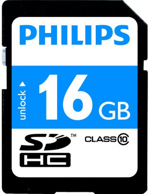 Carte SD PHILIPS SDHC CLASS 10 16Go Carte SD PHILIPS SDHC CLASS 10 16Go
