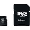 Carte Micro SD PHILIPS Micro SDHC CLASS 10 16Go + Adapt