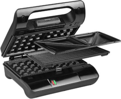 Croque, gaufre, gril PRINCESS Croque-gaufre-gril 3 plaques 800w Croque, gaufre, gril PRINCESS Croque-gaufre-gril 3 plaques 800w