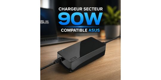 Chargeur secteur TRUST 90W pour PC portable ASUS MAXO