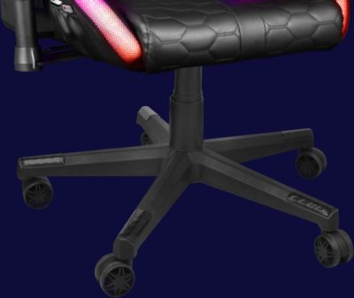 Chaise gaming éclairée par LED RGB GXT716 Rizza - 23845 - Noir