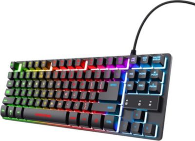 Clavier gamer TRUST Trust Clavier Gaming Tkl En Métal Avec