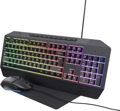 Clavier gamer TRUST Pack Gaming 3 en 1 DUOX