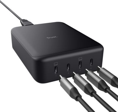 Chargeur secteur TRUST MAXO GAN 240W 4 ports USB-C