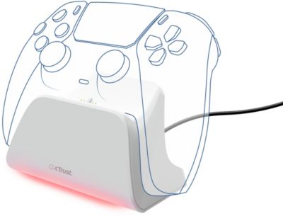 Chargeur secteur TRUST Chargeur Rapide Manette PS5 Blanc