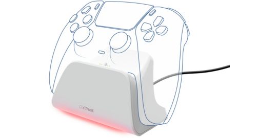 Chargeur secteur TRUST Chargeur Rapide Manette PS5 Blanc
