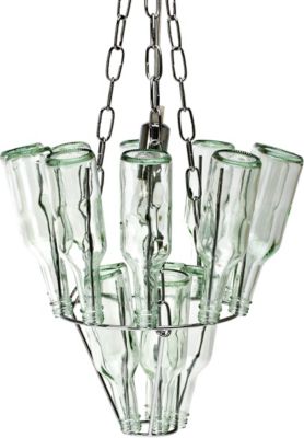 Suspension luminaire PRESENT TIME Mini bouteilles verre LM386