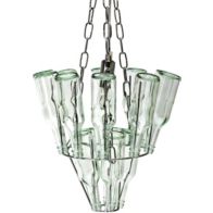 Suspension luminaire PRESENT TIME Mini bouteilles verre  LM386