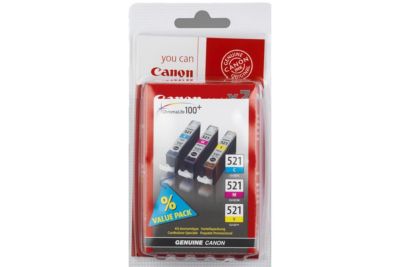 Cartouche d'encre CANON CLI-521 3 couleurs CMJ