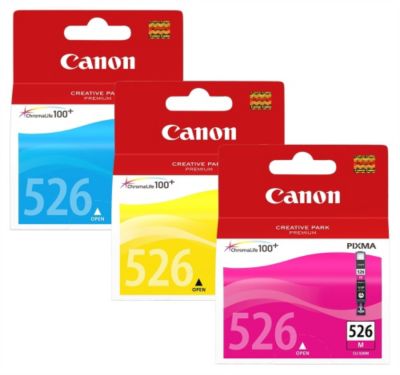Cartouche d'encre CANON CLI526 (C/M/J)