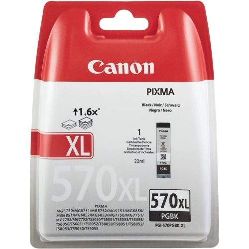 Cartouche d'encre noir pour CLI-57BK XL de Canon x1