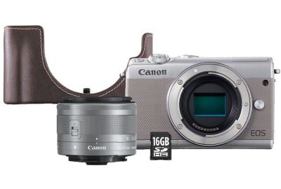APN CANON EOS M100 Gris+15-45mm+Etui+SD