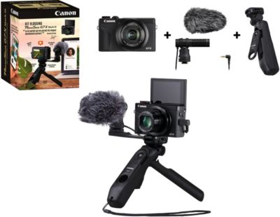 Appareil photo Compact CANON Kit Vlogging G7X Mark III + accessoires