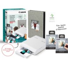 Imprimante photo portable CANON Kit Selphy Square QX10 blanc+40f + album Reconditionné