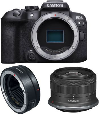 Appareil photo Hybride CANON EOS R10 + RF-S 18-45mm F4.5-6.3 IS STM Reconditionné