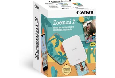 Imprimante photo portable CANON Kit Zoemini 2 Blanche + 50 f + Housse