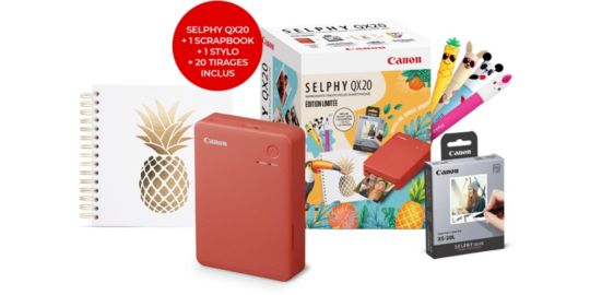 Imprimante photo portable CANON KIT QX20 summer 2026