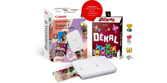 Imprimante photo portable CANON KIT Zoemini 2 summer 2026