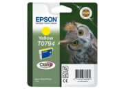 Cartouche d'encre EPSON T0794 Jaune série Chouette