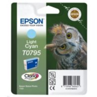 Cartouche d'encre EPSON T0795 Cyan Clair série Chouette