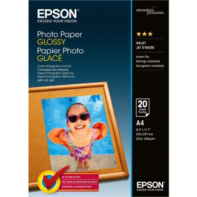 Papier photo EPSON glace 200g A4 20 feuilles