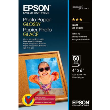 Papier photo EPSON glace 200g 10x15 50feuilles