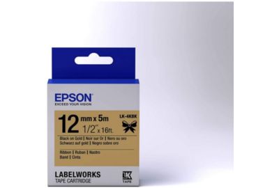 Accessoire EPSON LK-4KBK noir et or 12mm sur 5m