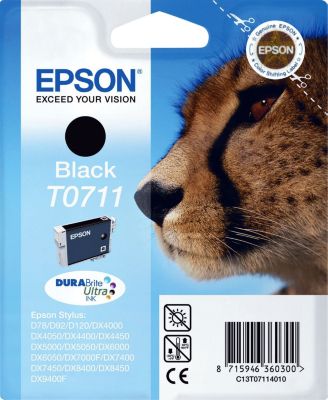 Cartouche d'encre EPSON T0711 Noire série Guépard