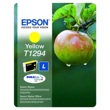 Cartouche d'encre EPSON T1294 Jaune serie Pomme