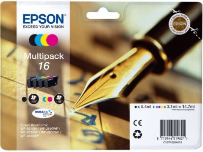 FENTEC 3 Pack 502XL Noir Cartouche d'encre pour Epson 502XL Noir