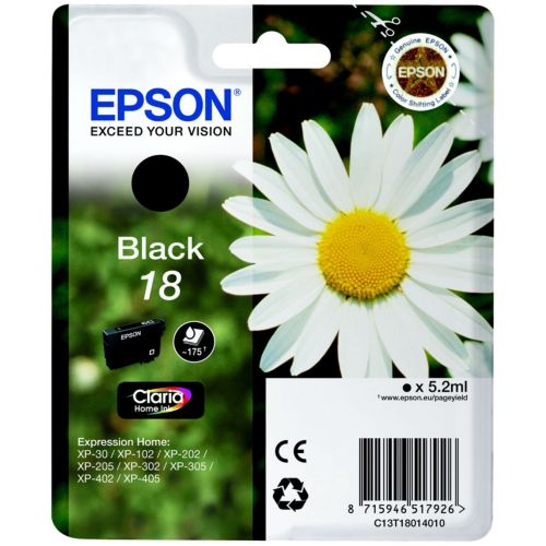 Cartouche Epson T1301 noire pour imprimante jet d'encre sur