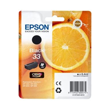 Cartouche d'encre EPSON T3331 Noire Premium Serie Orange