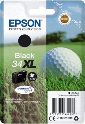 Cartouche d'encre EPSON T3471 Noire XL Série Balle de golf