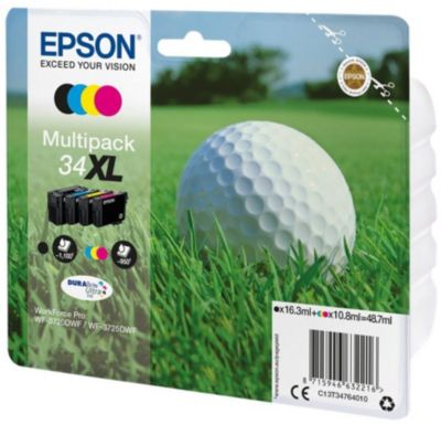 Cartouche d'encre EPSON T3476 (N/C/M/J) XL Série Balle de golf