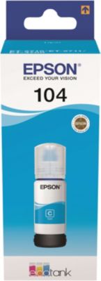 EPSON Bouteille Jet d'Encre 104 EcoTank Cyan (T00P2) - C13T00P240