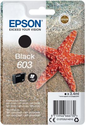 Cartouche d'encre Epson 603 T03U64010 Noir et couleurs - Toner Services