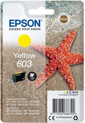 Cartouche d'encre EPSON 603 Jaune Etoile de Mer